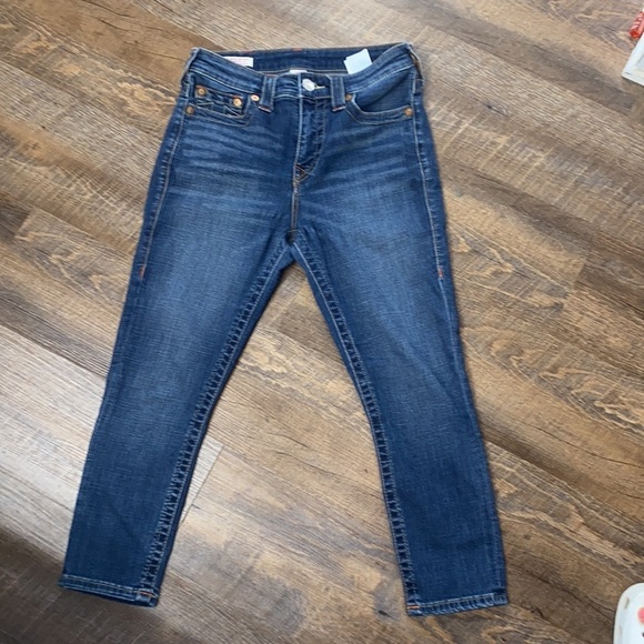 NWOT TRUE RELIGION HALLIE HIGH RISE SUPER SKINNY SZ 27 - Picture 8 of 15
